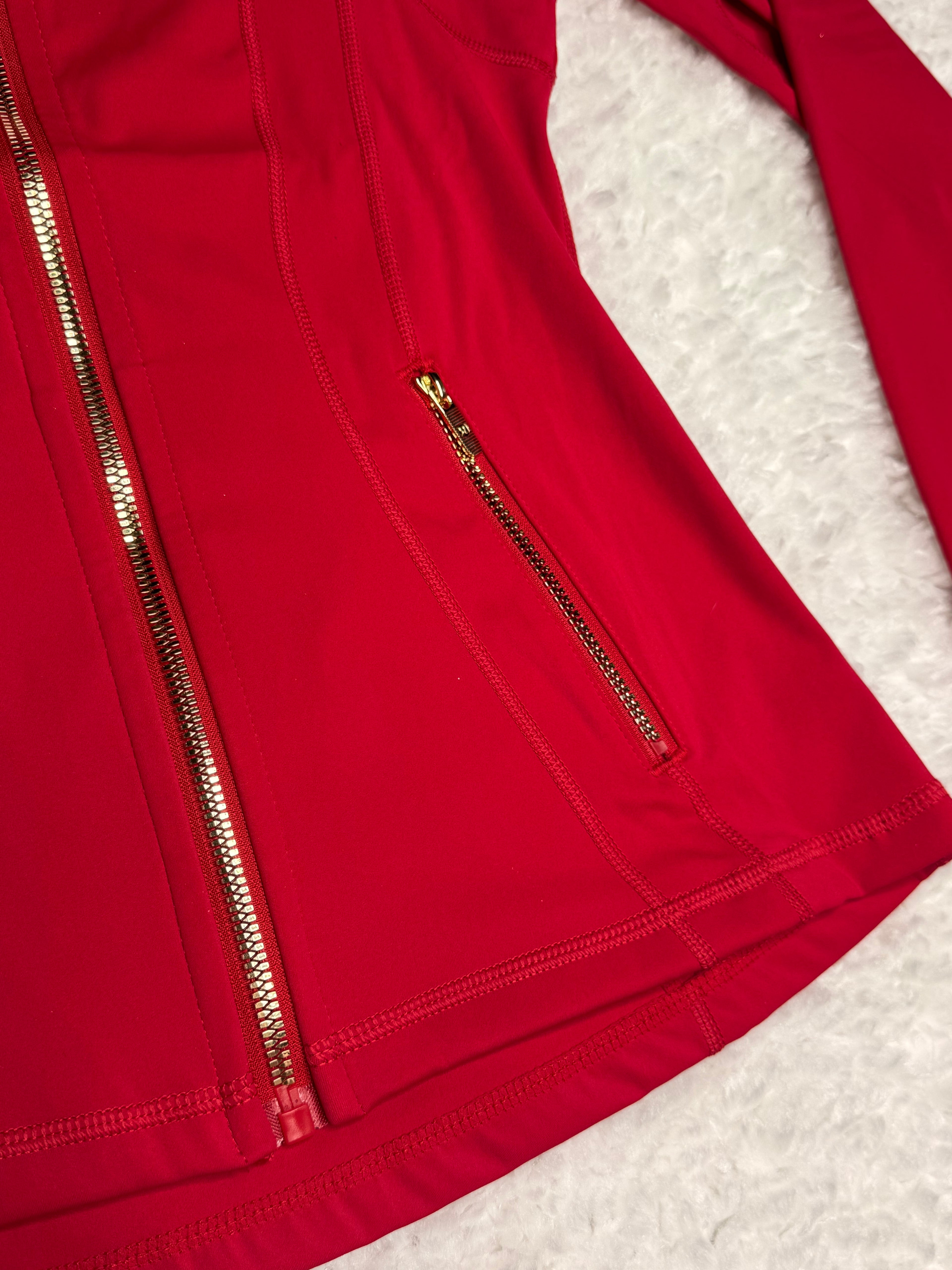 Red Define Shorts Set