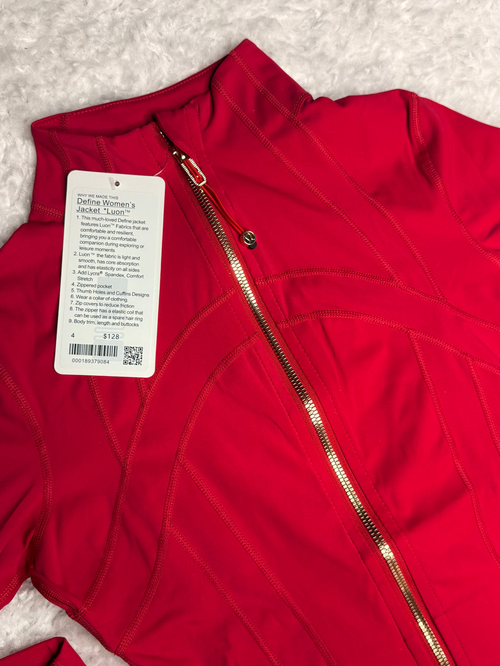 Red Define Shorts Set