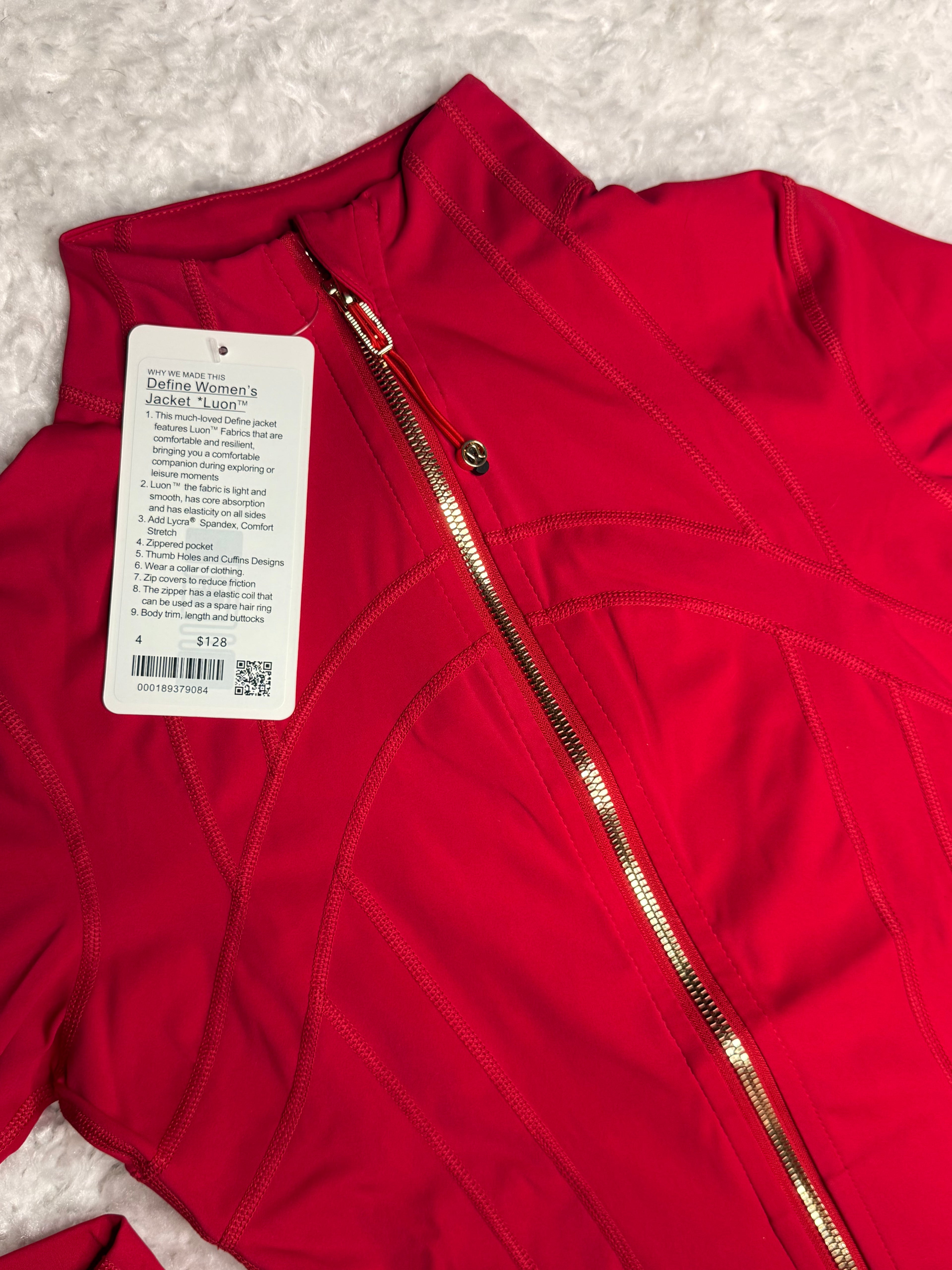 Red Define Shorts Set