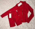 Red Define Shorts Set
